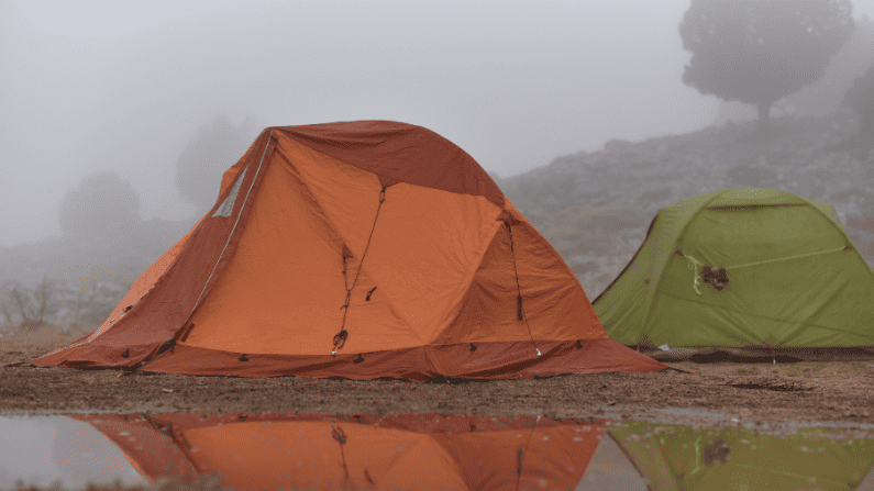 Camping In The Rain