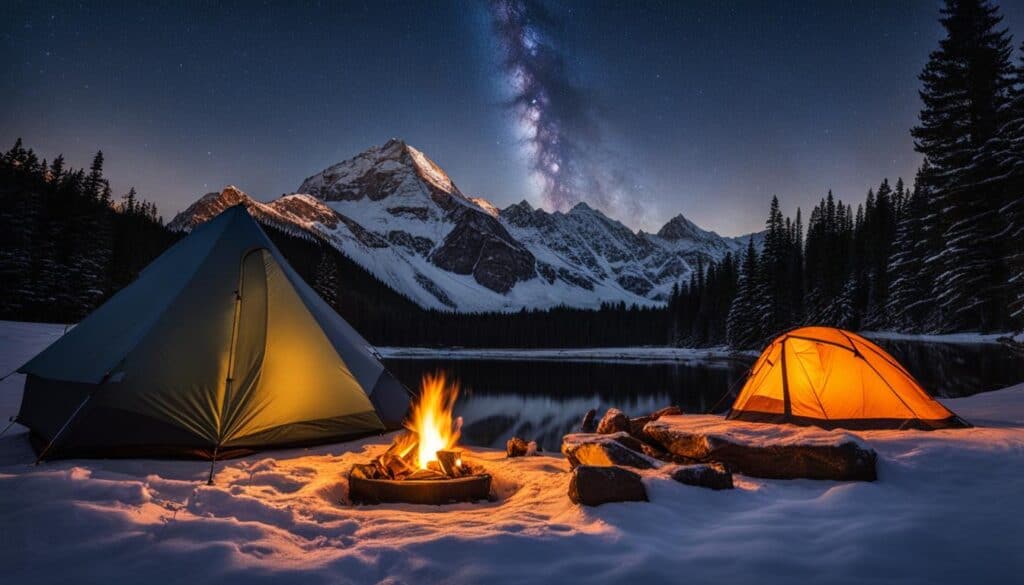 Winter Camping in Idaho