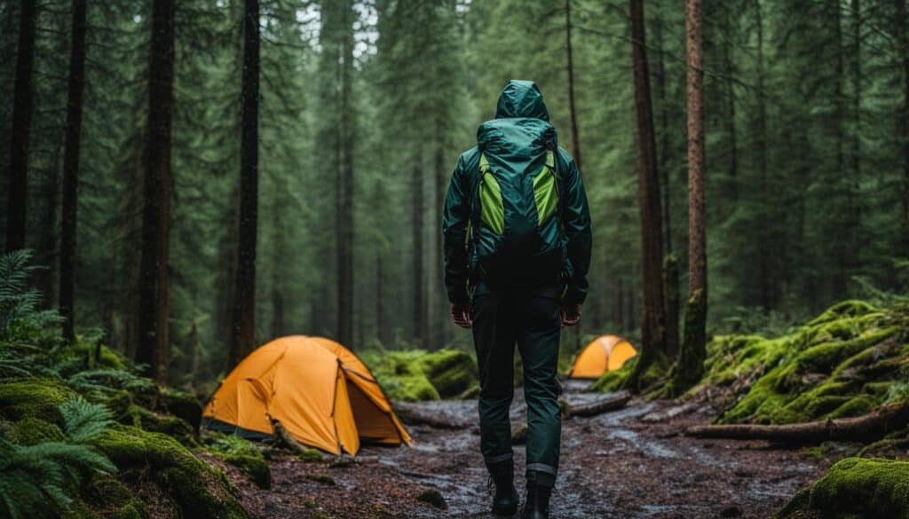 rain gear for camping