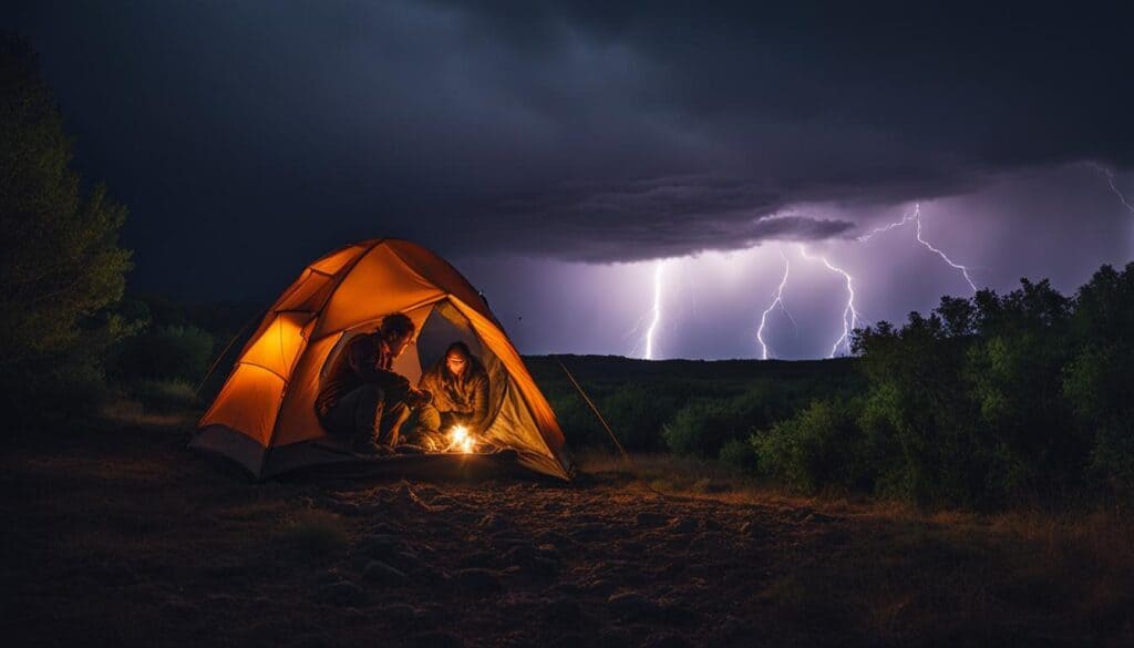 thunderstorm camping safety